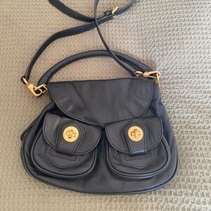 Marc by Marc Jacobs turnlock crossbody satchel bag